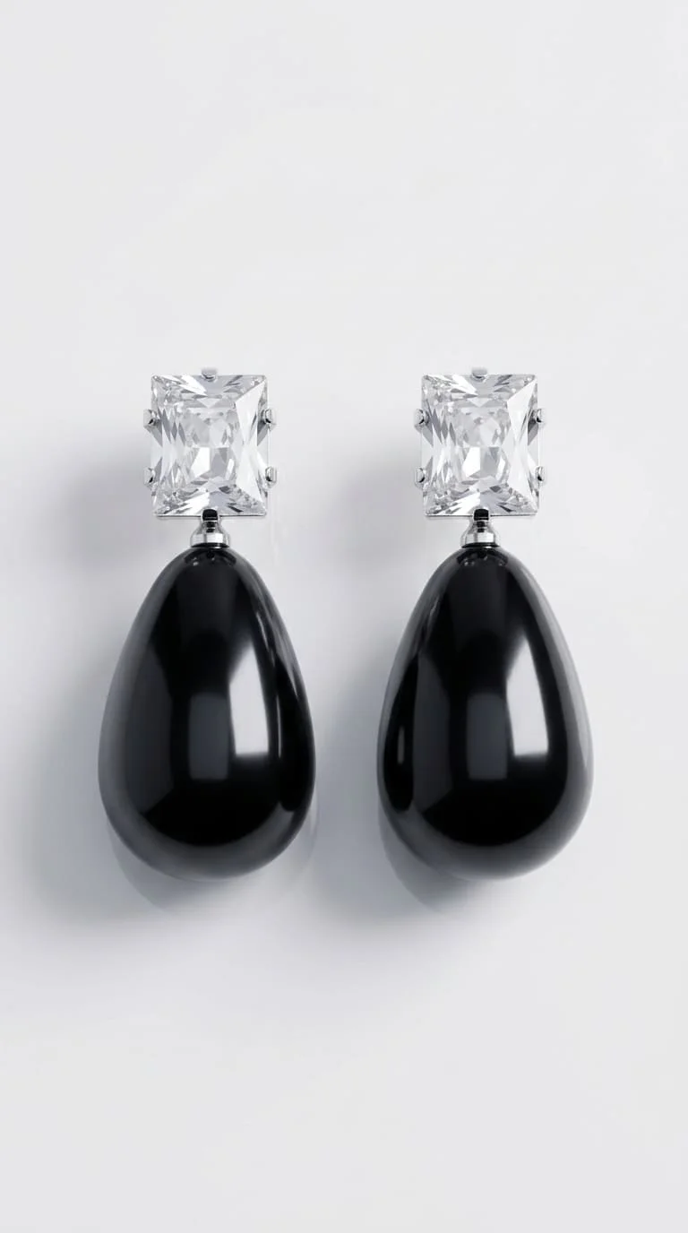 Water Drop Diamond Ear Ring